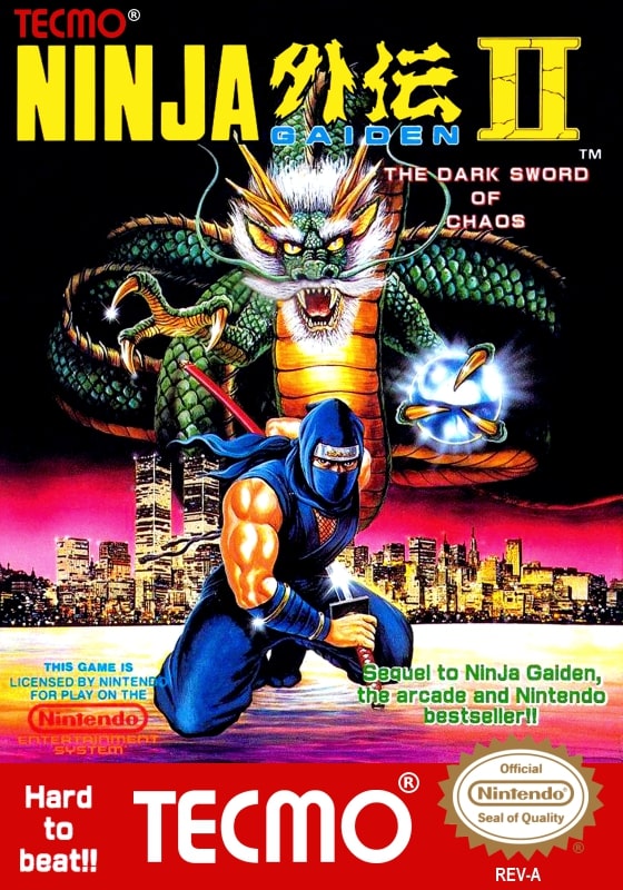 Ninja Gaiden 2 box art